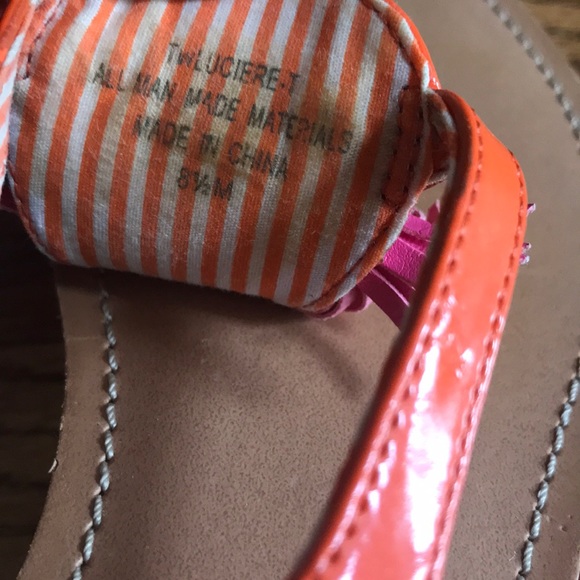 Tommy Hilfiger thong/ sandal 🧡💗 - Picture 4 of 6